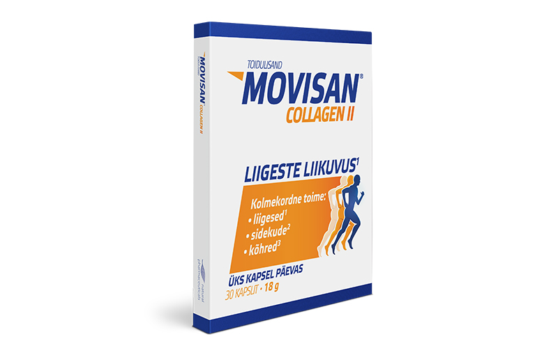 Natural Pharmaceuticals Movisan Movisan® Collagen II toidulisand, mis sisaldab 30 kapslit (18 g).